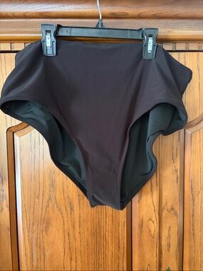 High-Waist Black Bikini Bottoms